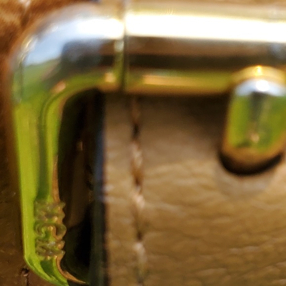 🤑SOLD🥳    MCM COGNAC  VISETOS 2-WAY SHOPPER SHOULDER BAG WITH CROSSBODY OPTION - Picture 10 of 13